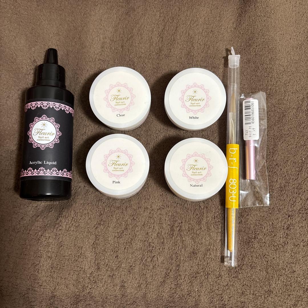 フルーリア アクリルリキッド アクリルパウダー スカルプ用筆 アクリルリキッド ネイル スカルプ スカルプチュア スカルプネイル