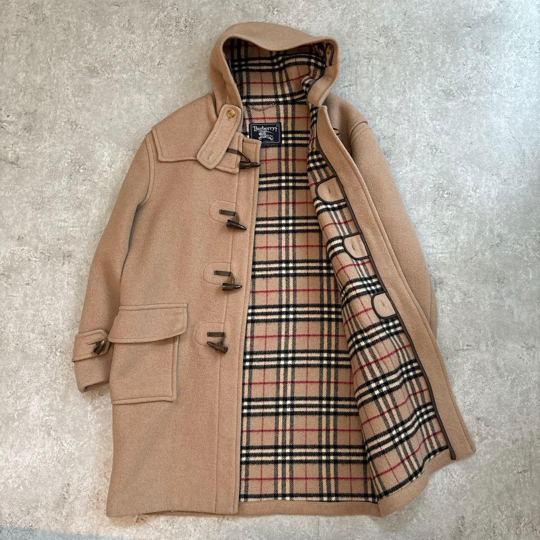 2XL相当 バーバリーズ ダッフル スペシャリティダッフルコーティング 英国製 ウール100% 英国製 バーバリーズ ノバチェック スペシャリティ
