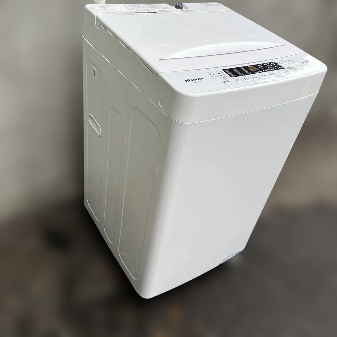 ハイセンス洗濯機　4.5kg 最短10分洗濯　風乾燥機能付き　2023年製