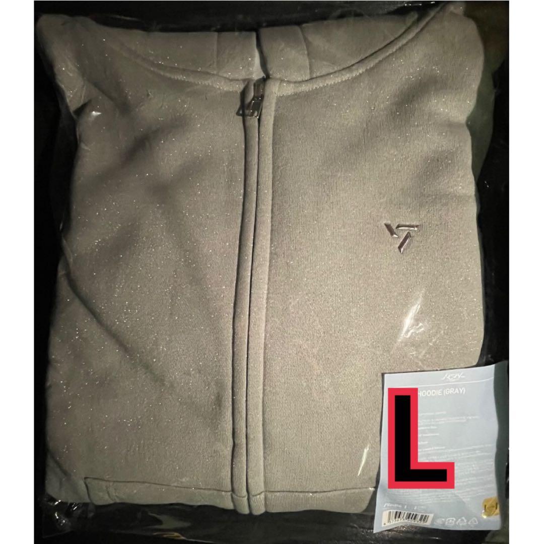 SEVENTEEN NEW_ ZIP フーディー グレー Lサイズ グレー Lサイズ