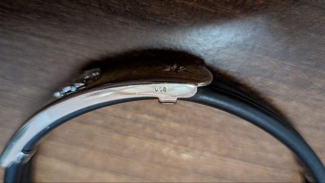 本人実使用】星野仙一氏 愛用ブレスレット「夢」ダイヤ0.06ct シルバー