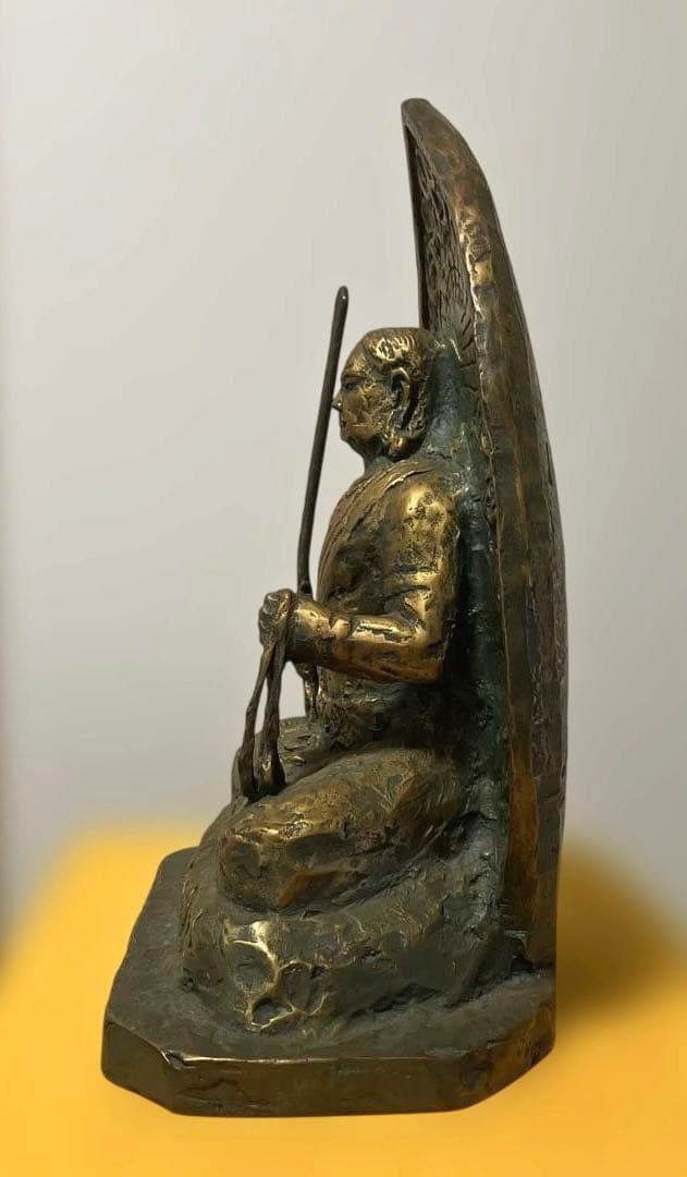 北村西望作】 ☆不動明王坐像 ブロンズ 製 - メルカリ