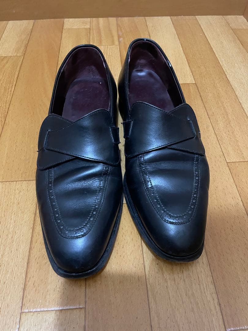 m*3様 ジョージクレバリー バタフライローファー ブラック サイズUK6E