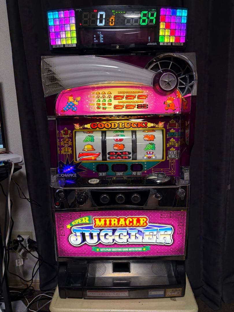 スーパーミラクルジャグラー 100円玉貯金箱としても - メルカリ