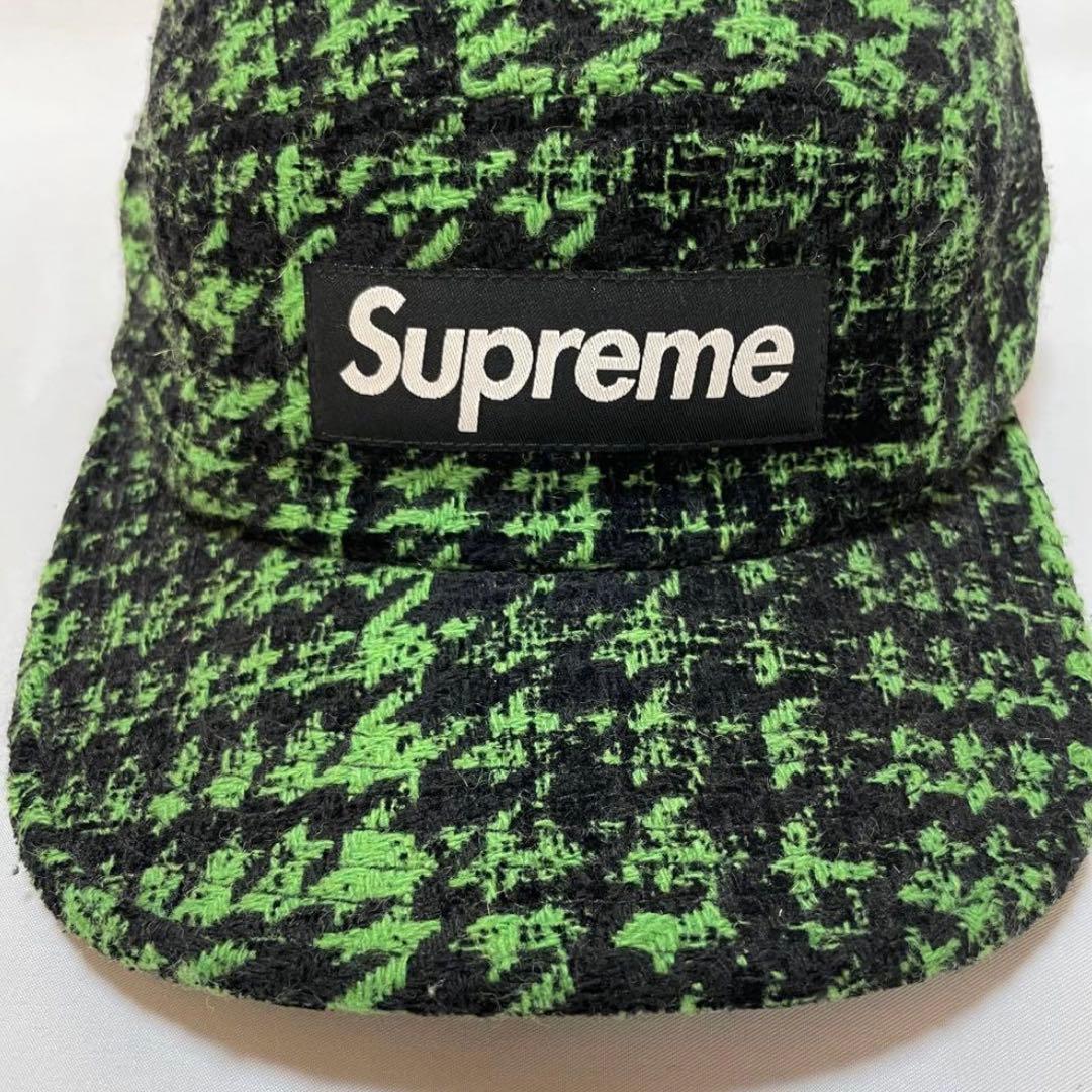 g*2様 Supreme 2013AW Cap 緑/黒 チェック柄 - メルカリ