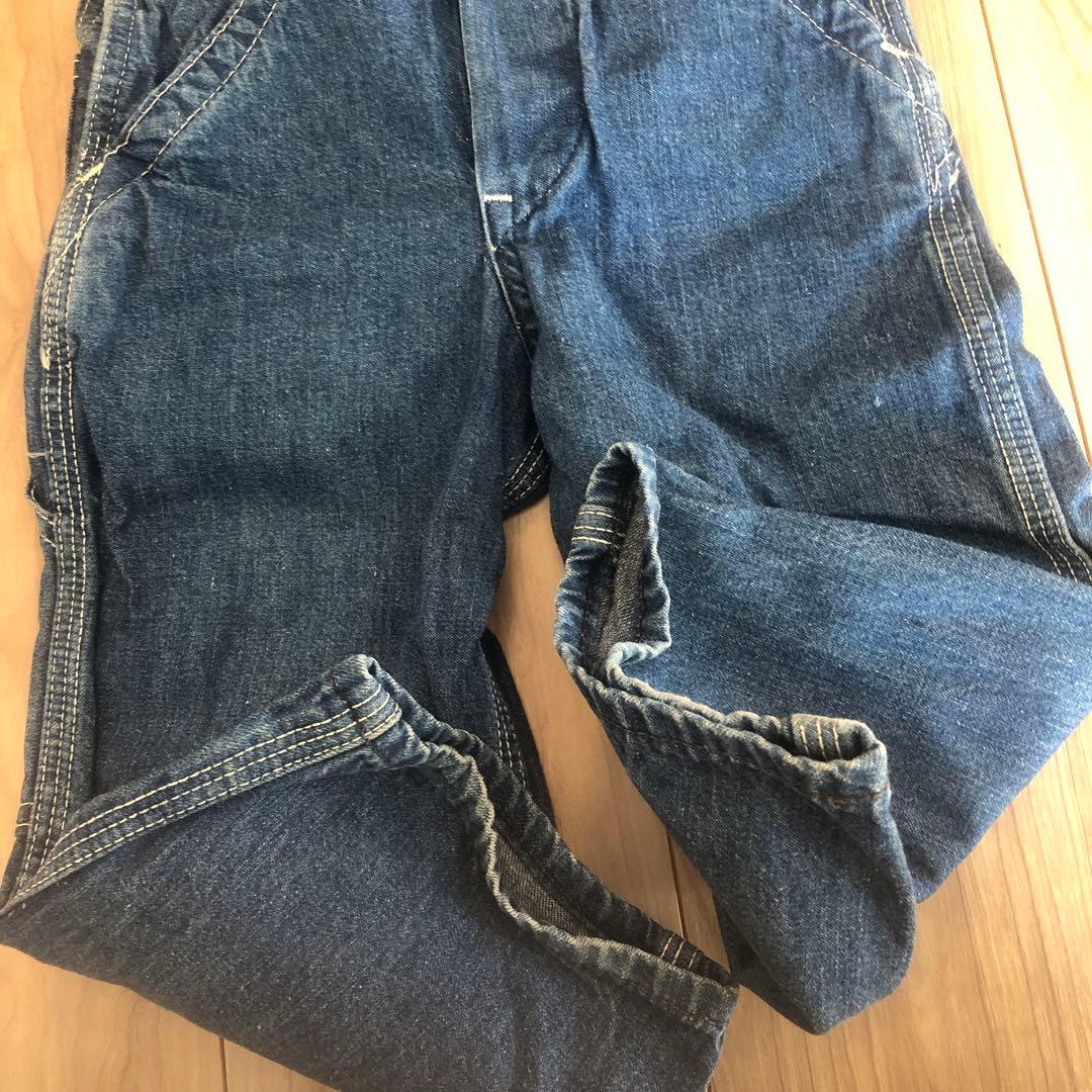週末限定価格* 超Vintage ☆Lee デニムオーバーオール 100cm