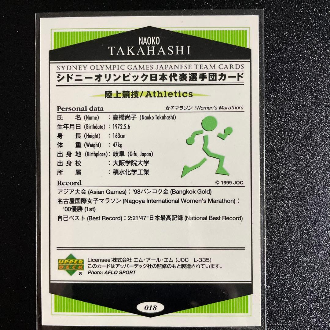 国民栄誉賞！マラソン 高橋尚子 直筆サインカード シドニーオリンピック