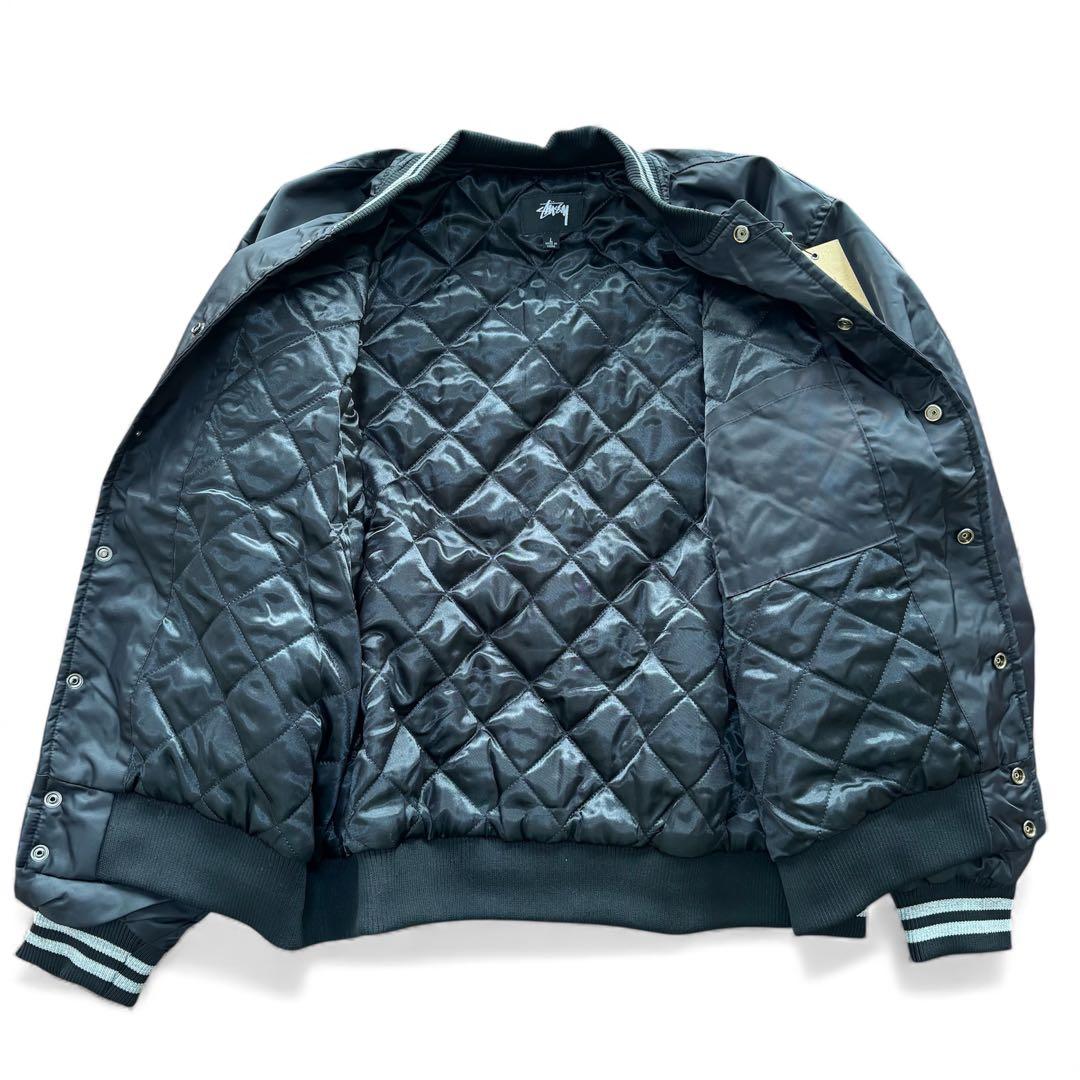 未使用品】Stüssy ダイス スパンコール中綿スタジャン L