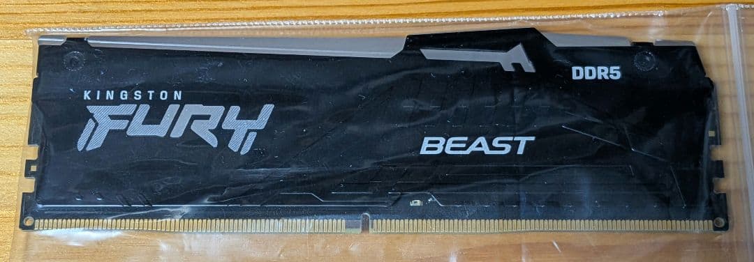 Kingston FURY BEAST 16GB DDR5 5200MHz 1枚 9ec6deda-6fcc-4ff6-a302-