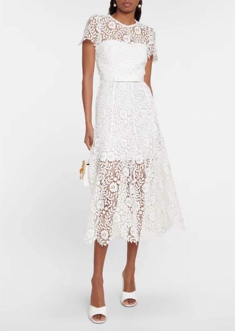 セルフポートレイト ワンピース ローズレース UK8 未使用 ROSE - メルカリ