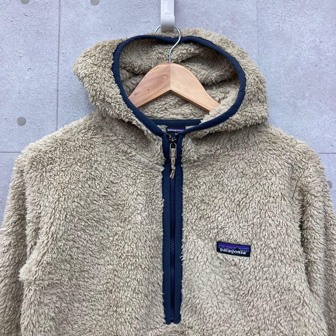 patagonia フリースジャケット ハーフジップ ロスガトス xs ベージュ