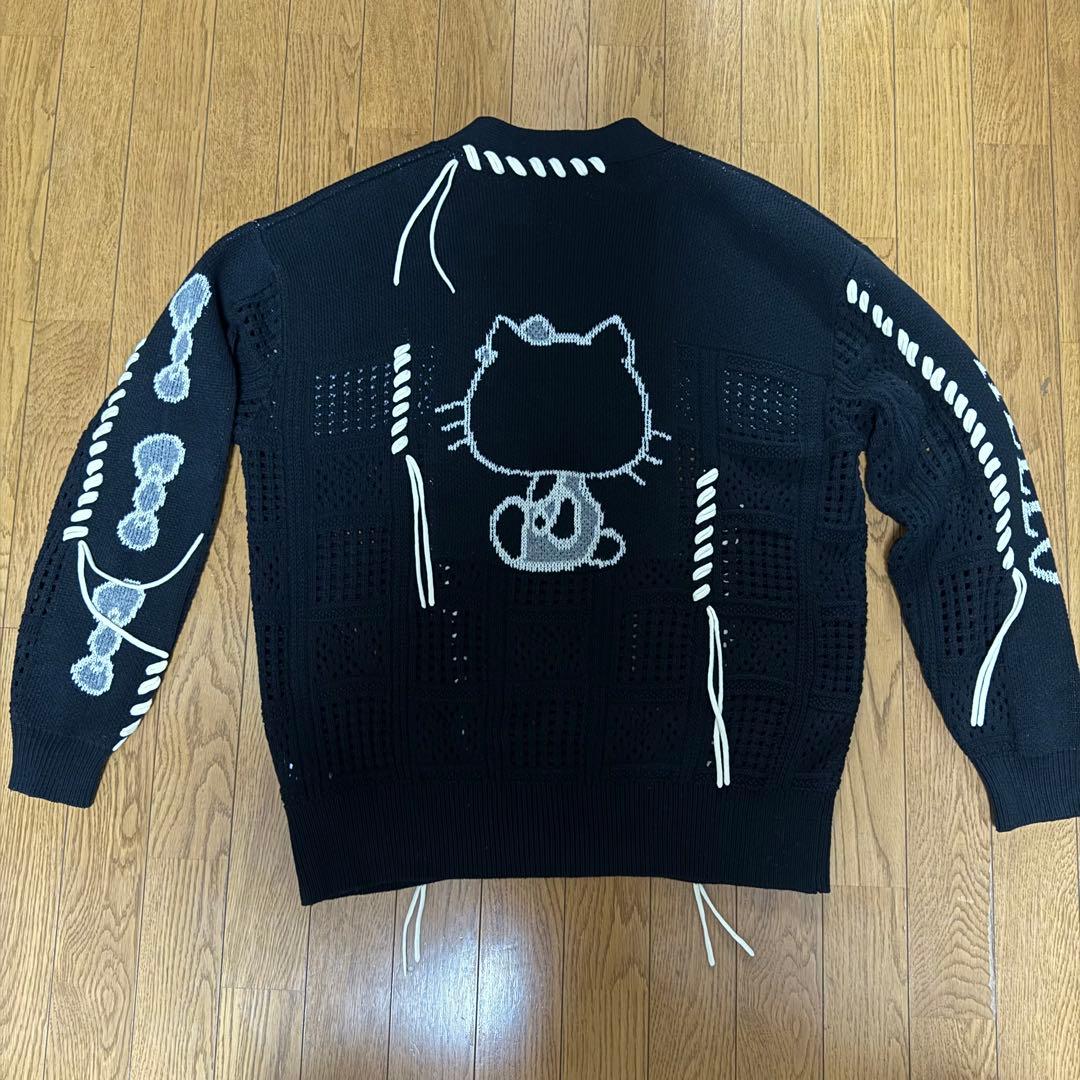 ハローキティ × メゾンスペシャル クロシェライクニットカーディガン