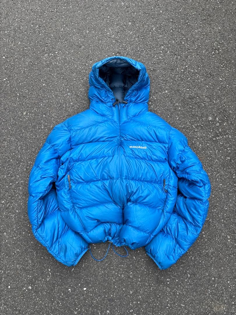 mont-bell ライトアルパインダウン パーカ 90s 00s ブルー - メルカリ