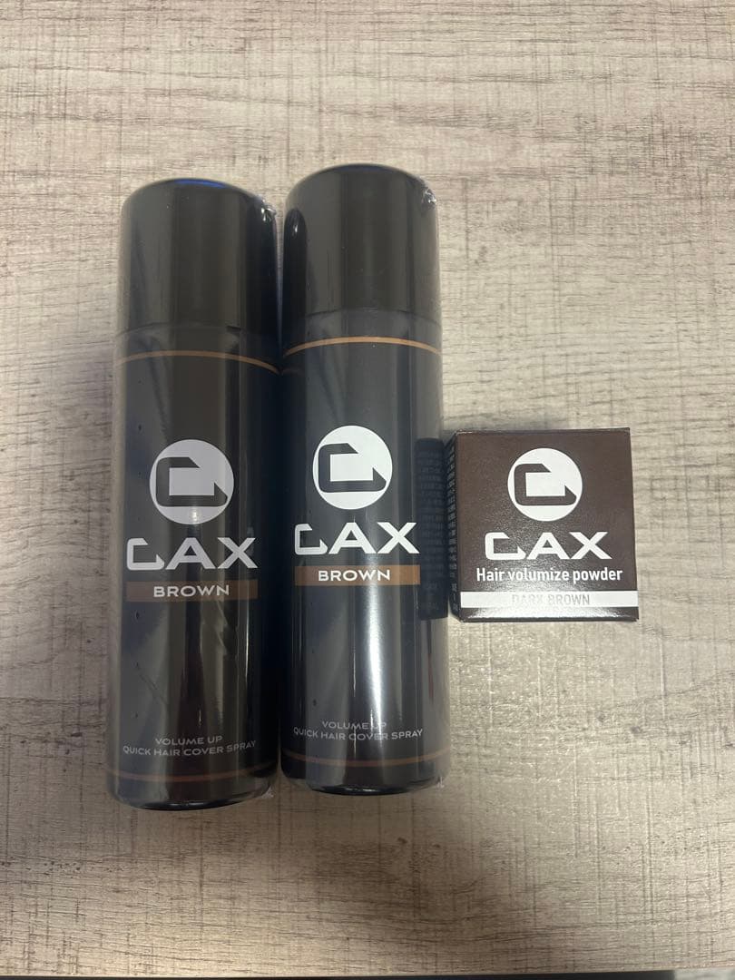 CAX ブラウン ヘアスプレー 2本セット ヘアパウダー付き Amazon | CAX (カックス) 自然なツヤ感 & 無香料 ボリュームアップ
