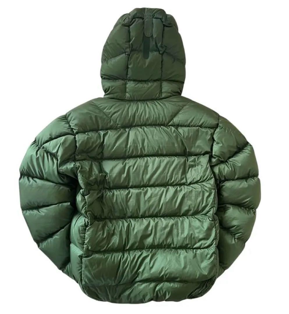 美品 mont-bell ライトアルパインダウンパーカ グリーン L ボリューム