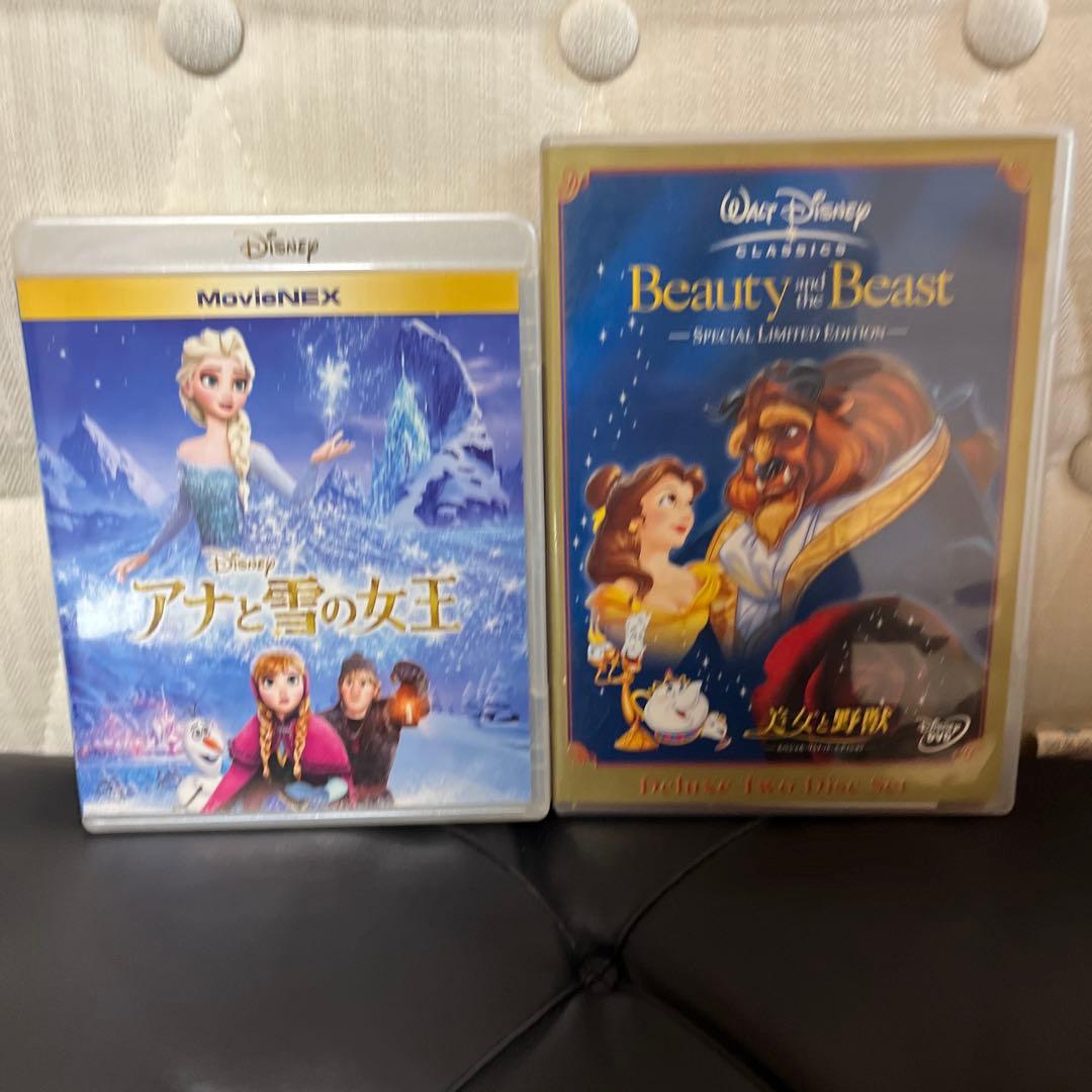 ディズニー DVD アナ雪、 美女と野獣 2作品セット - メルカリ