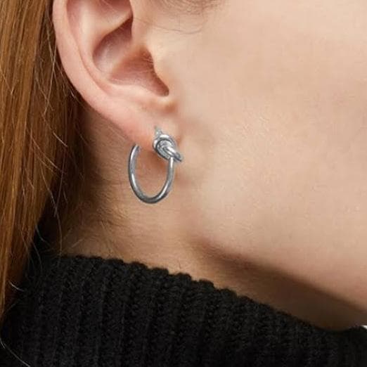 ✨正規品＆極美品‼️✨ セリーヌ ノット スモールフープ シルバー