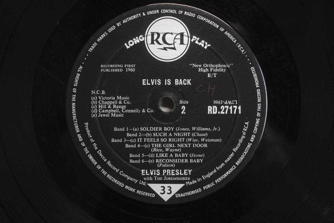 英LP Elvis Presley Elvis Is Back! Mono 深溝 - メルカリ