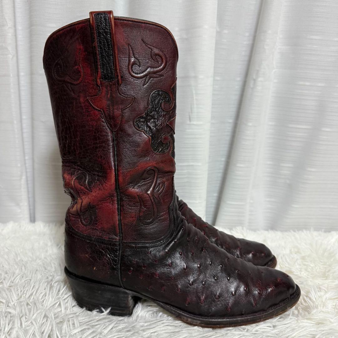 極美品⭐️ Lucchese ルケーシー ウエスタンブーツ エキゾチックレザー