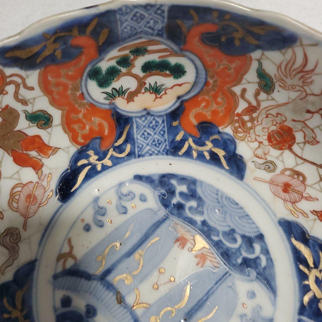 伊万里色絵鉢 大中小3客