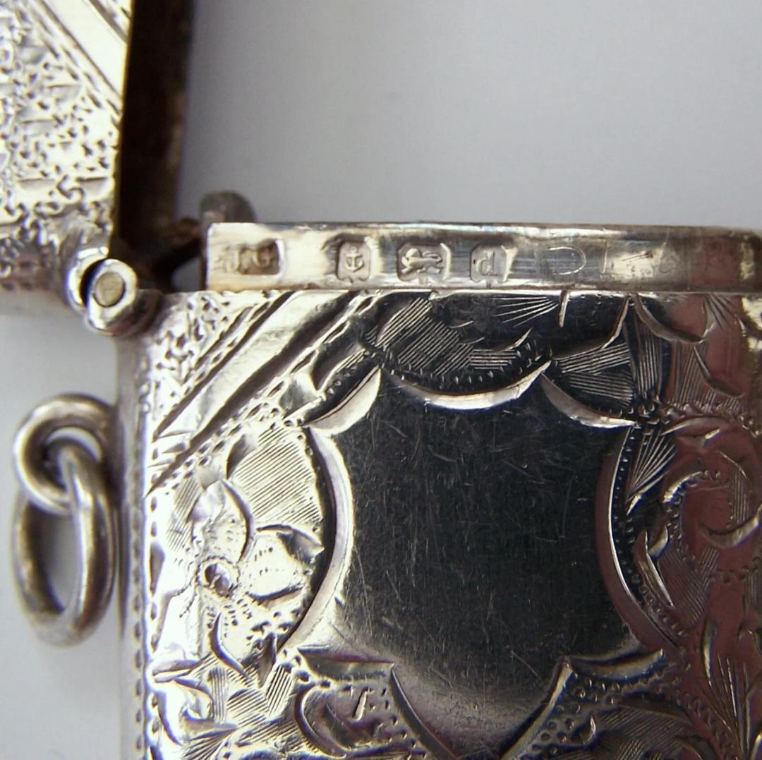 1903年 スターリングシルバー マッチケース J. Gloster 純銀 - メルカリ