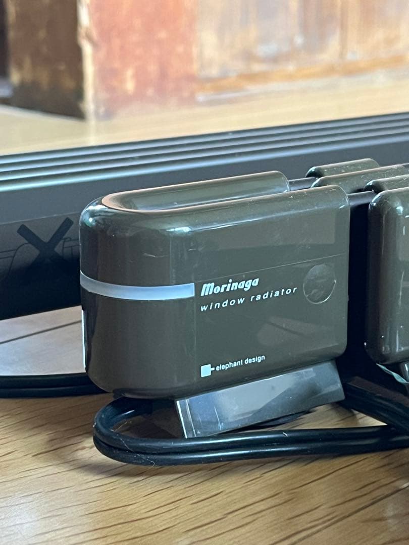 森永 ウインドーラジエーター120～190cm伸縮タイプ オリーブブラウン 2個