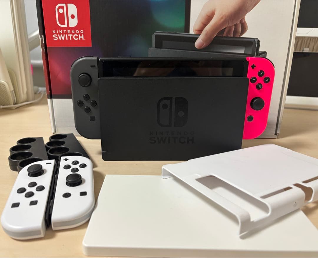 Nintendo Switch 本体 ブラック ピンクジョイコン ホワイト 純正】 Joy-Con(L)/(R) パステルピンク HAC-A-JAYAF 任天堂｜Nintendo