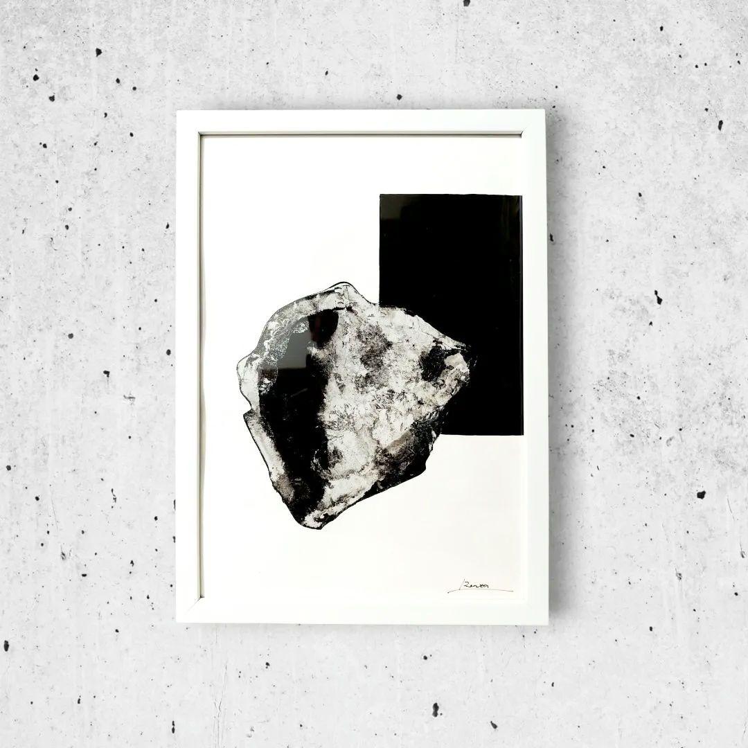 ❇☆ モダン墨アート ☆❇～ 現代アート 抽象画 インテリア A4 原画