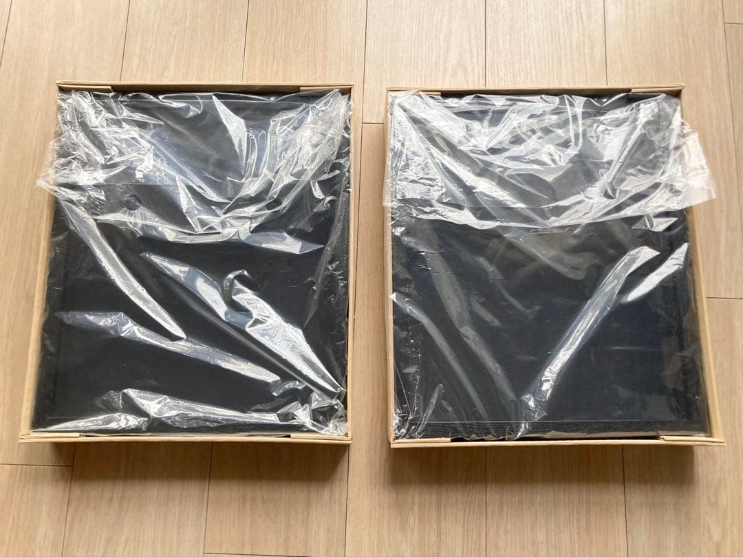 油彩額縁 F3号 [同志舎 細角箱15 黒] 2個セット 額縁画材販売の彩光舎｜お手持ちの作品にピタリ合う額ぶちをお作りし