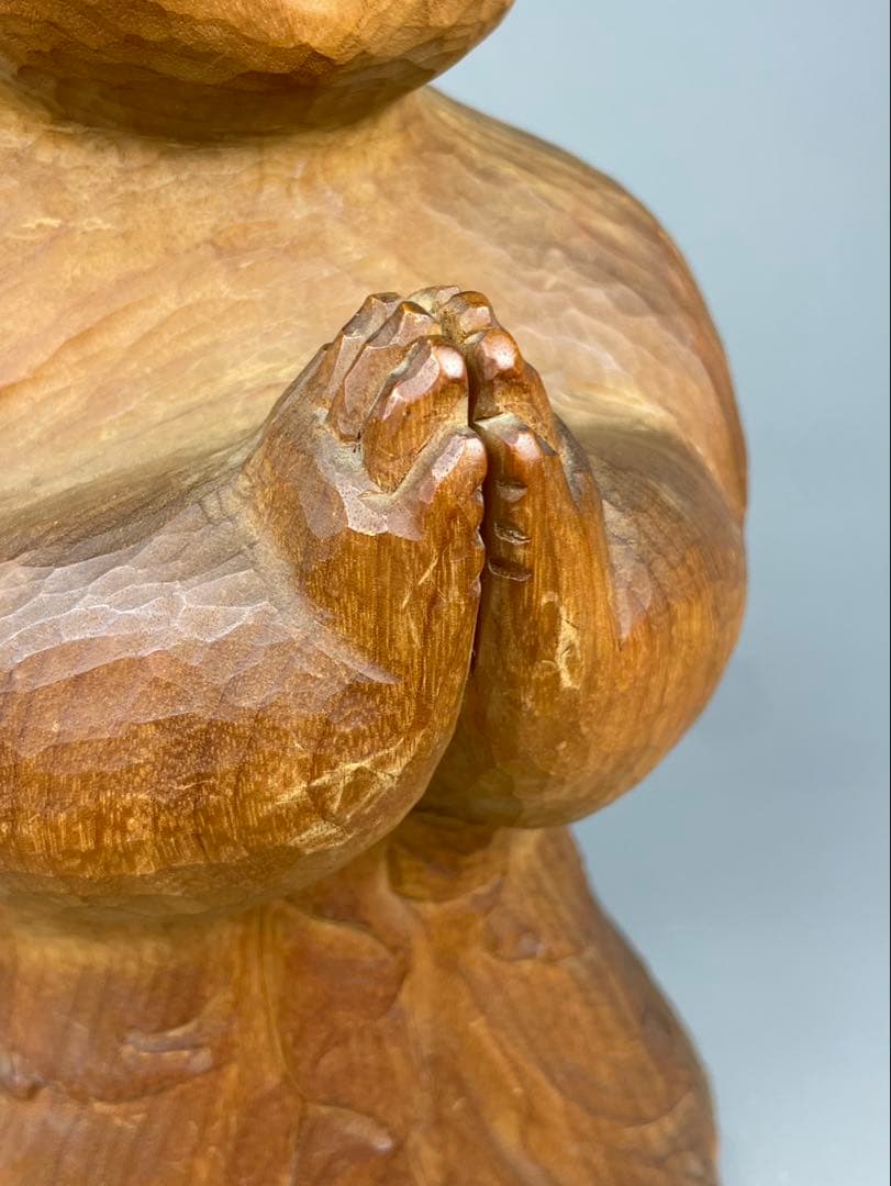 前島秀章 最上位希少作 太子 極上彫刻 置物 木彫り 仏像 資産家放出品