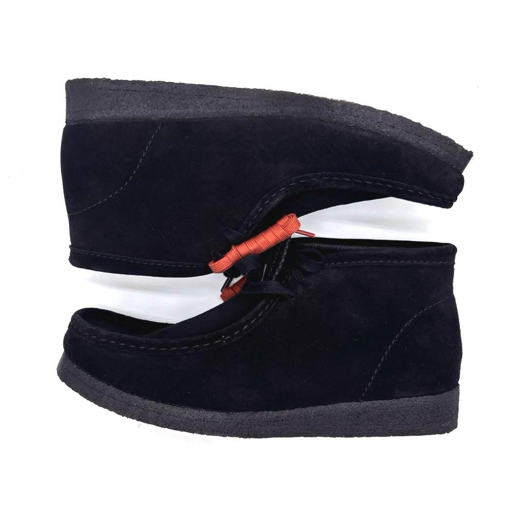 ✨新品✨クラークス　ワラビー　スエード　ブラック　27.5cm　替え紐　箱付き