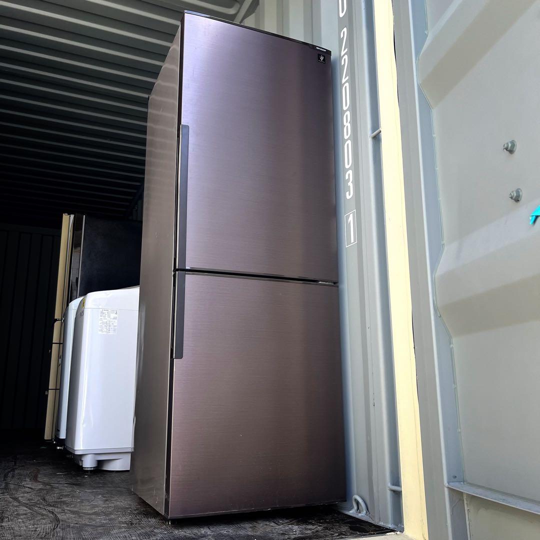 68取付無料！SHARPプラズマクラスター搭載おしゃれブラウン271L冷蔵庫