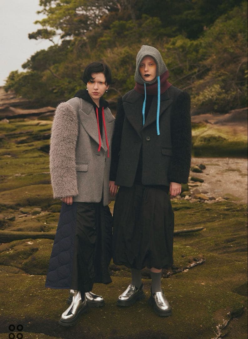 ommo 新品未使用 SLEEVE FUR BIG SHOULDER CT