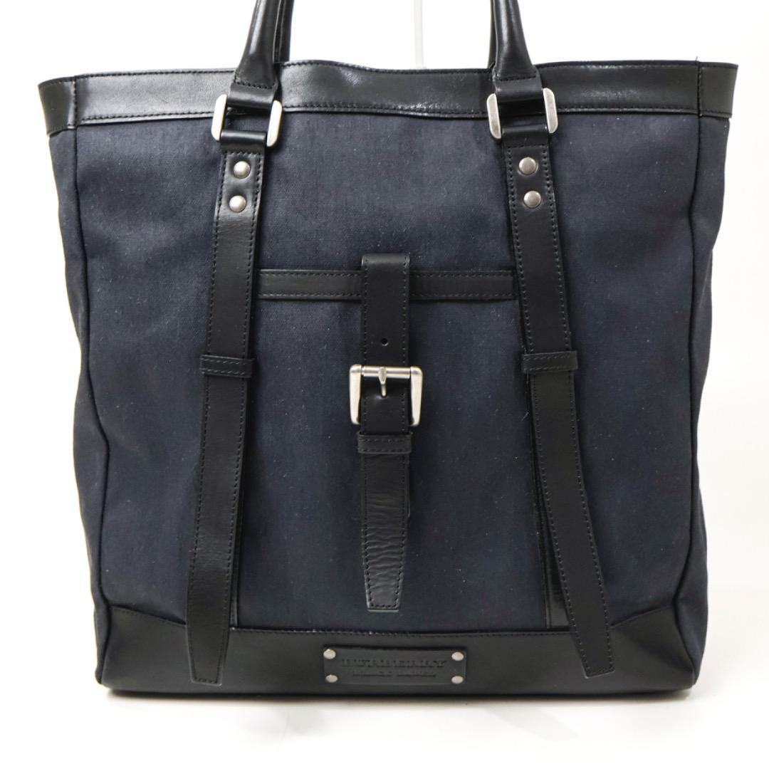 H5254-25◾️バーバリーブラックレーベル キャンバスビジネスバッグ Y2K