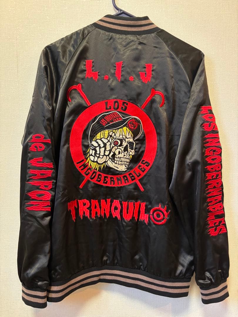 L・I・J 内藤哲也 選手 モデル スカジャン シンニチプレミアムストア】内藤、鷹木、L・I・Jの『総刺繍スカジャン