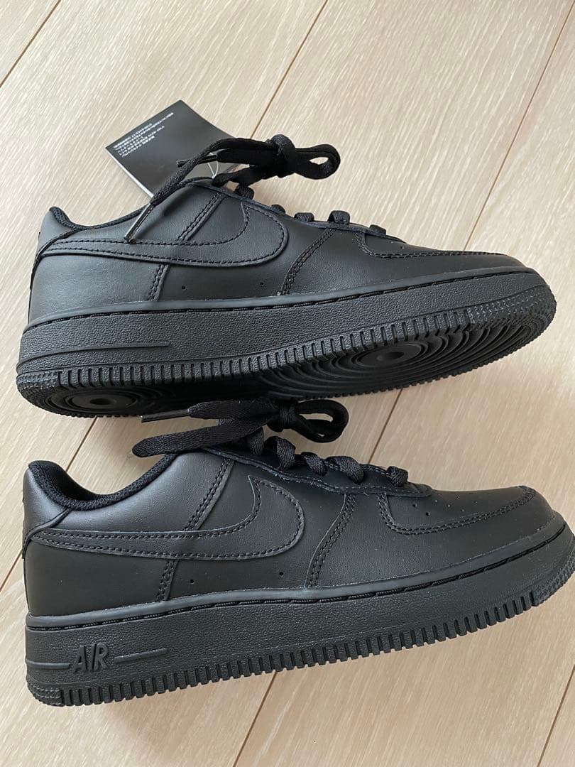 23.5cm エアフォース Air Force 1 LE GS ブラック