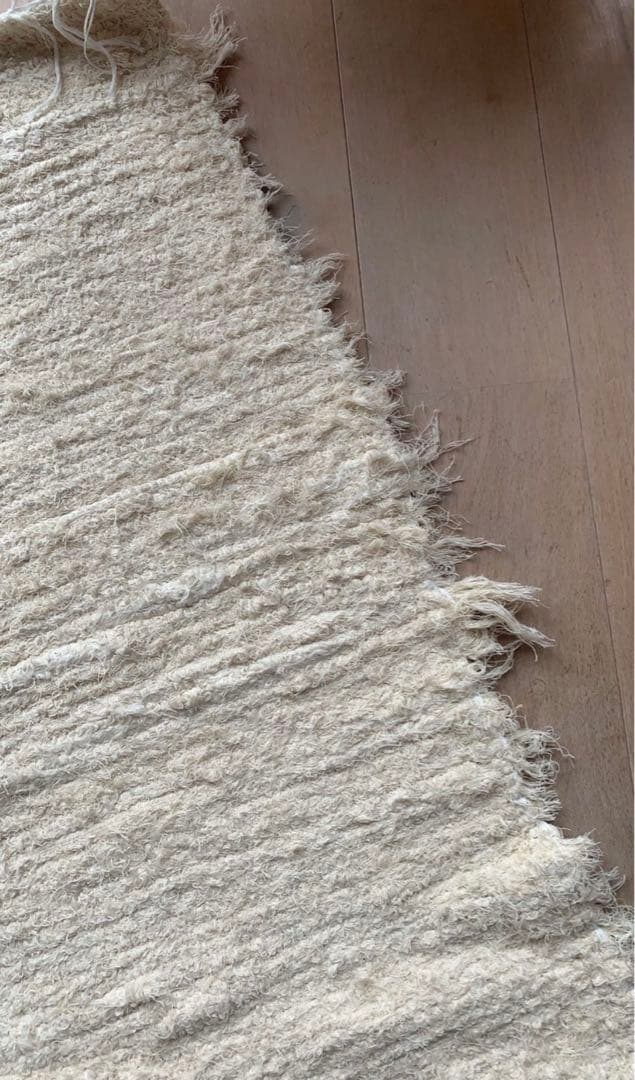 mikanueverydaybag shaggy cotton rug