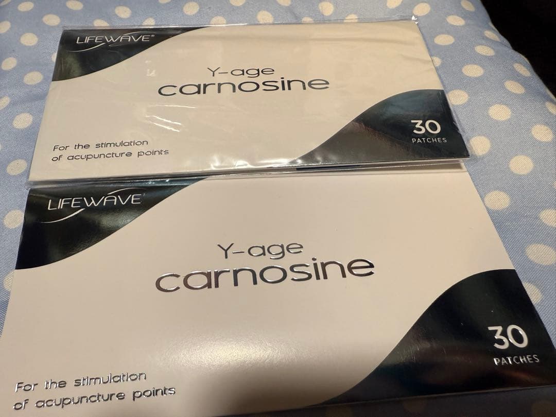 LIFEWAVE　ライフウェーブ　カルノシン ×2 ライフウェーブ Yエイジ カルノシン carnosine パッチシール 30枚 説明