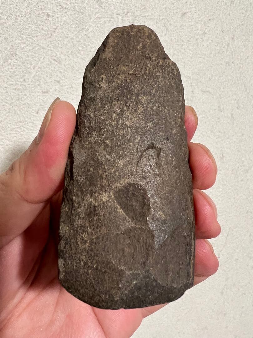 縄文時代中期 北海道 常呂 石斧 磨製石器 発掘 出土 世界遺産 骨董 古