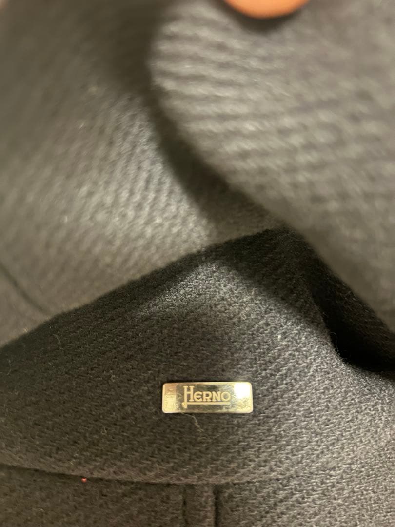 ほっこり様専用Herno ダッフルコート フード付き ダークネイビー