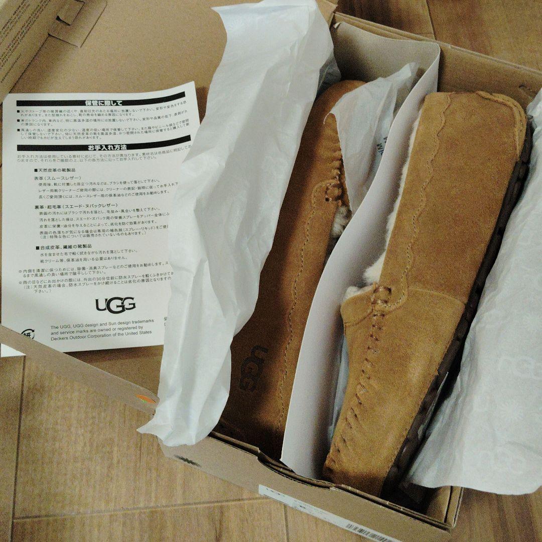 最終値下[新品未使用]UGGアグ♡モカシン チェスナット23cm US6 - メルカリ