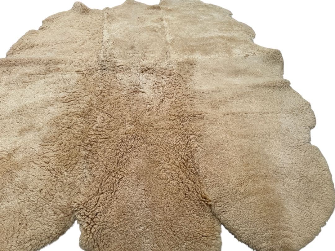 も*ち様 希少】オーストラリア産 高級リアルムートンラグ 天然羊毛 2m×1.5