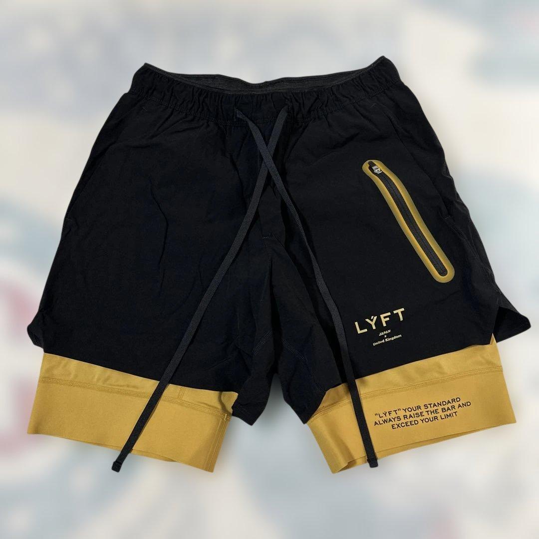 LYFT ショートパンツ S 黒/黄 - メルカリ