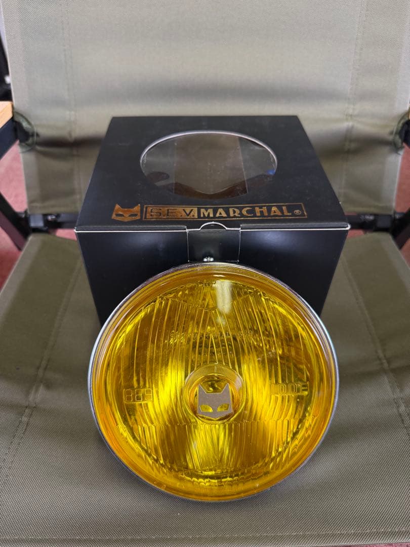 ゆずる様　　Marchal 889 イエローレンズ ライト 889ドライビングランプフルキット イエローレンズ ブラック汎用ケース