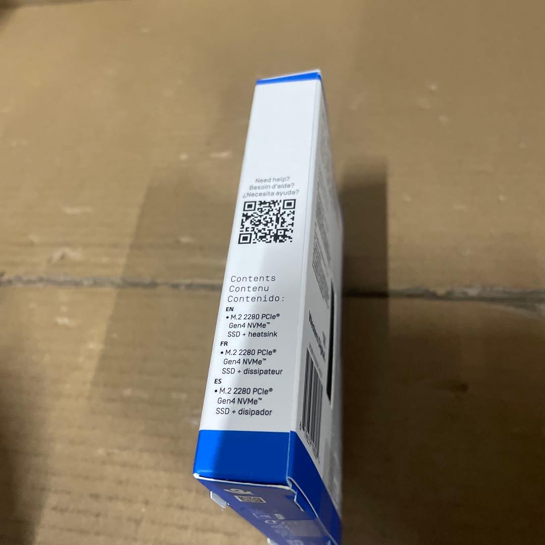 ウエスタンデジタル2TB M.2-2280 WDBBYV0020BNC-WRSN