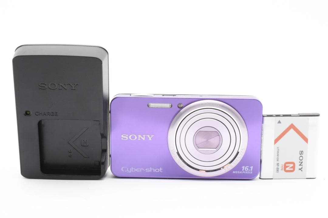美品】SONY Cyber-shot DSC-W570 バイオレット 動作OK