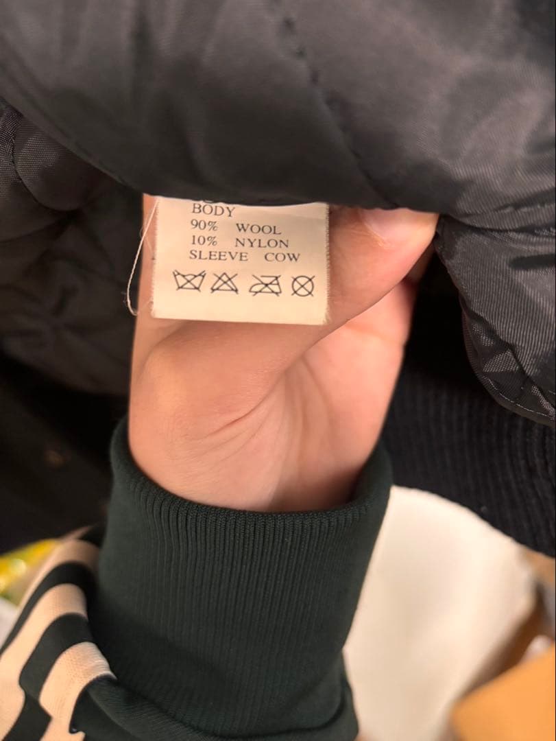 美品 GDC グランドキャニオン スタジャン ネイビー/ホワイト レザー S