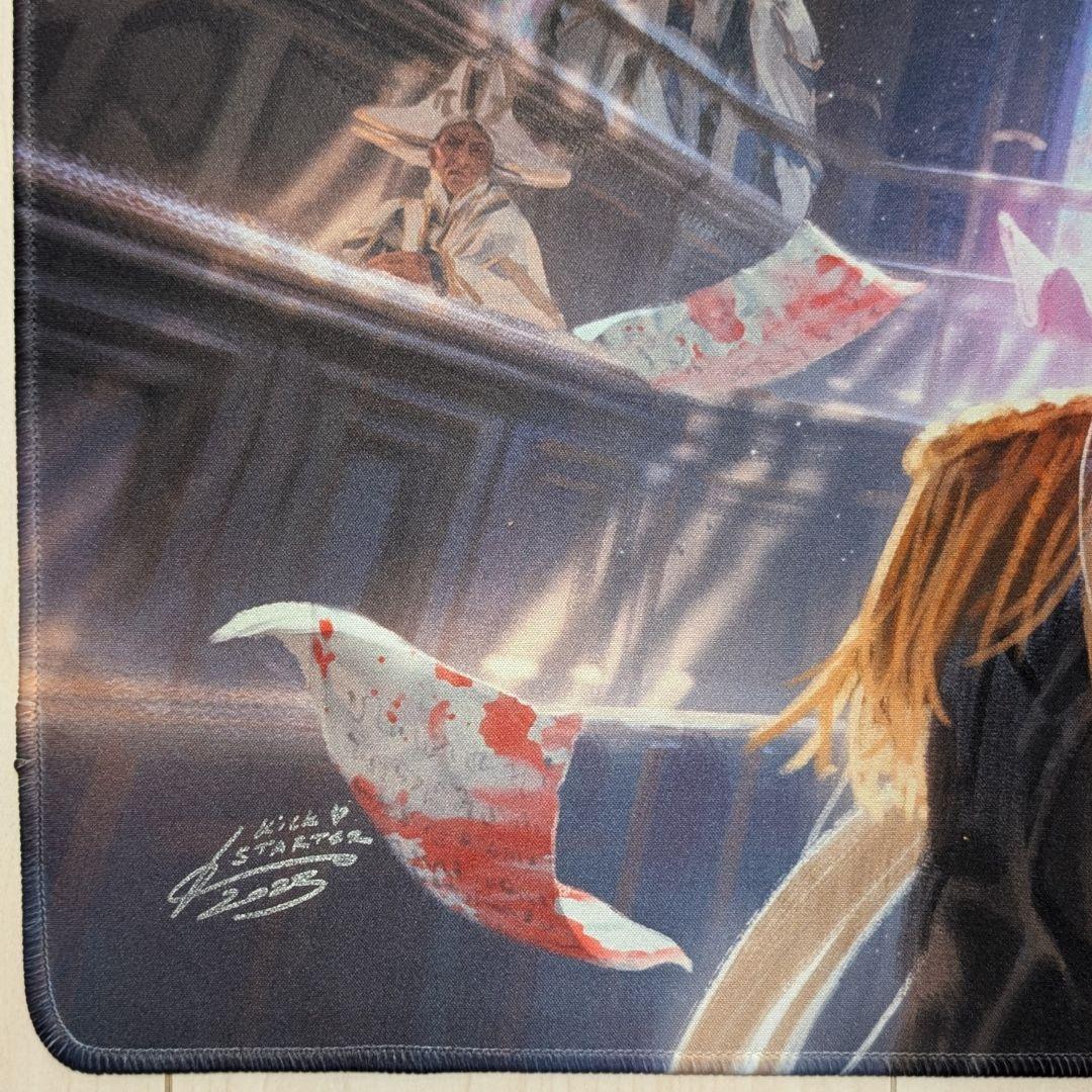 未使用】スレイベンの守護者、サリア ステッチ加工 プレイマット