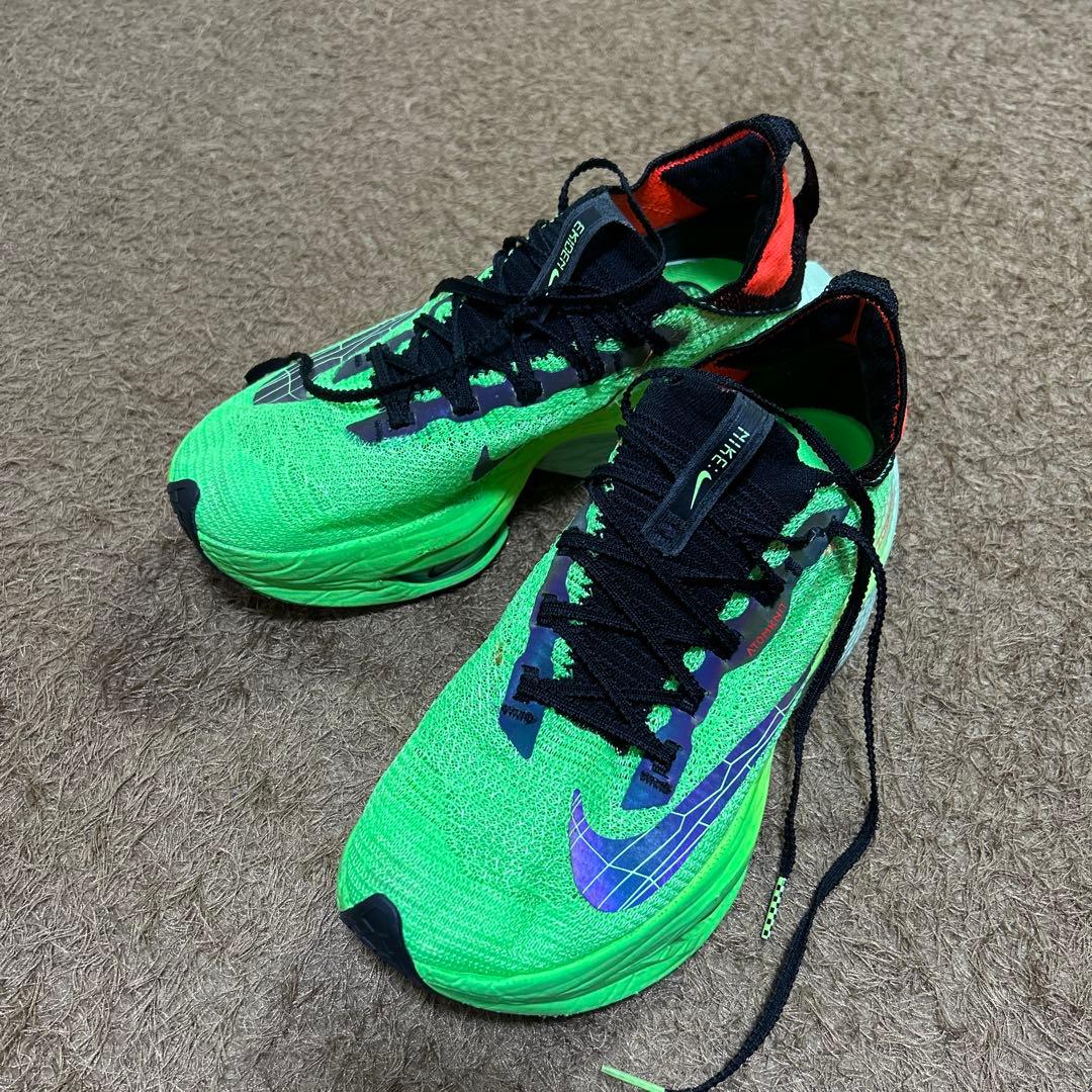 Nike アルファフライ2 駅伝パック26.0センチ ナイキ23-24年“駅伝”シューズ、鮮やかピンク×ネオンカラーの「アルファ