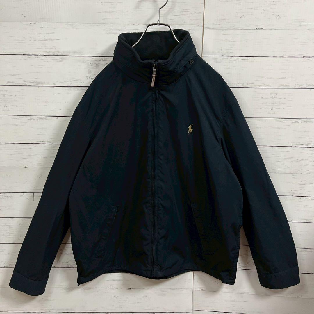 1【希少XL】ラルフローレン☆フード収納 刺繍ロゴジャケット 人気